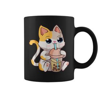 Cat Boba Tea Bubble Tea Anime Kawaii Neko Gifts Girl Ns Coffee Mug - Seseable