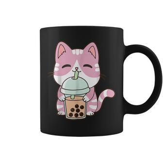 Cat Boba Tea Bubble Tea Anime Kawaii Neko V2 Coffee Mug - Seseable