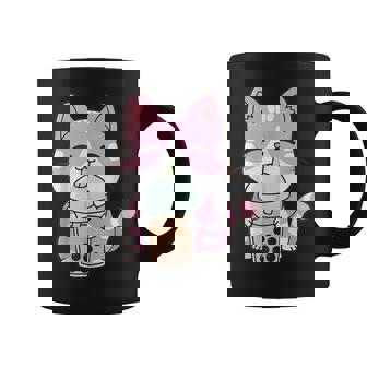 Cat Boba Tea Bubble Tea Anime Kawaii Neko V2 Coffee Mug - Seseable