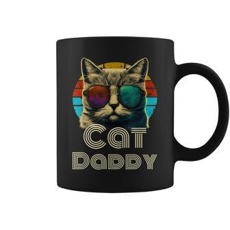 Cat Daddy Retro Cat Dad 80S 90S Vintage V2 Coffee Mug - Seseable