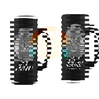 Cat Daddy Tabby Vintage Eighties Style Cat Retro Coffee Mug - Thegiftio UK