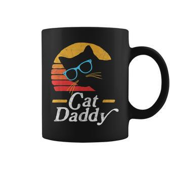 Cat Daddy Vintage Eighties Style Cat Hipster Glasses Retro Coffee Mug - Seseable