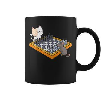 Cat Owner Chess Board Grandmaster Board Game Chess Player Coffee Mug | Mazezy