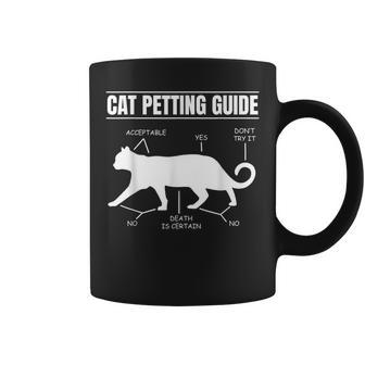 Cat Petting Guide Kitten Lover Funny Feline Pet Owner Coffee Mug | Mazezy
