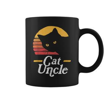 Cat Uncle Vintage 80S Style Cat Retro Distressed Coffee Mug - Seseable