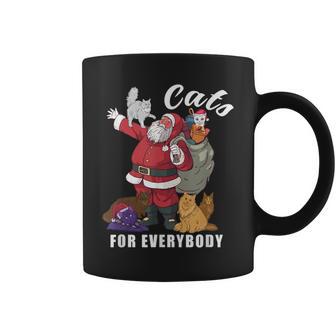 Cats For Everybody Weihnachtskatze Lustiges Weihnachtsmann Tassen - Seseable