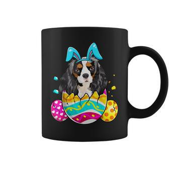 Cavalier King Charles Spaniel Bunny Ears Eggs Easter Day Dog Coffee Mug | Mazezy