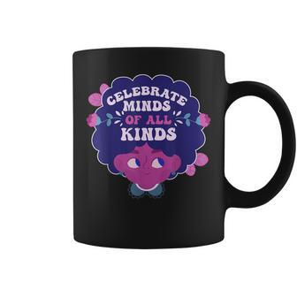 Celebrate Minds Of All Kinds Mental Health Autism Awareness Coffee Mug - Seseable