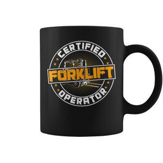 Certified Forklift Operator Funny Fork Lift Driver Coffee Mug | Mazezy