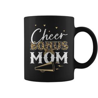 Cheer Bonus Mom Leopard Cheerleading Stepmom Cheer Coffee Mug - Thegiftio