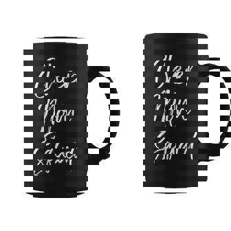 Cheerleader Mother Gift Cheerleading Quote Cheer Mom Squad Coffee Mug - Thegiftio