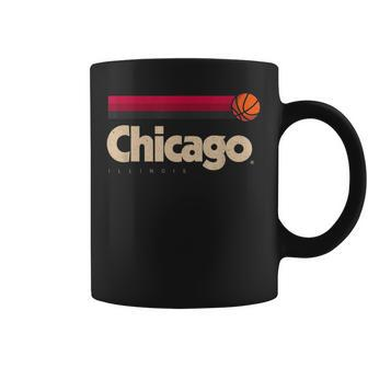 Chicago Basketball B-Ball City Illinois Retro Chicago Coffee Mug - Seseable