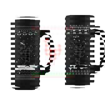 Chicken Christmas Pajama Red Plaid Family Ugly Christmas Coffee Mug | Mazezy