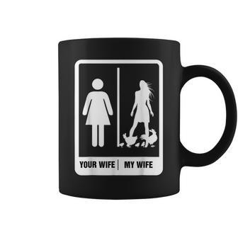Chicken Dad Funny Fathers Day Rooster My Wife Farmers Coffee Mug | Mazezy