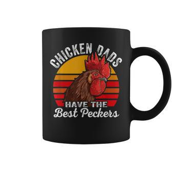 Chicken Dads Have The Best Peckers Vintage Apparel Coffee Mug | Mazezy