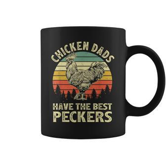 Chicken Dads Have The Best Peckers Vintage Funny Apparel Coffee Mug - Seseable
