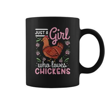 Chicken Lover Just A Girl Who Loves Chickens V2 Coffee Mug - Thegiftio UK