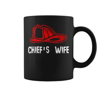 Chiefs Wife Firefighter Gift - Spouse Fire Company Coffee Mug - Seseable