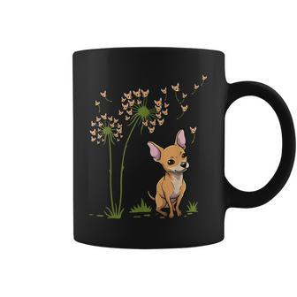 Chihuahua Mom Dandelion Chiwawa Dog Lover Gift Coffee Mug | Mazezy