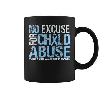 Child Abuse Awareness Month No Excuse For Child Abuse Coffee Mug - Thegiftio UK