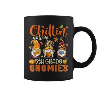 Chillin With My 5Th Grade Gnomies Thanksgiving Teacher Kids Coffee Mug - Thegiftio UK