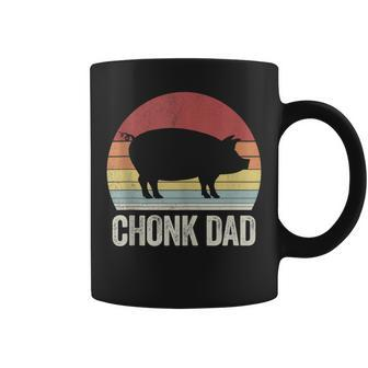 Chonk Pig Dad Funny Retro Style Fat Pig Farmer Fathers Day Coffee Mug - Thegiftio UK