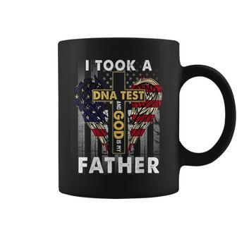Christian I Took Dna Test And God Is My Father Usa Flag Dad Coffee Mug | Mazezy