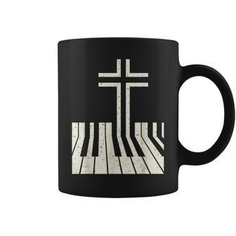 Christian Piano Player Gift Design Piano Teacher Keyboard Coffee Mug | Mazezy