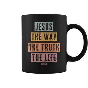Christian T Women Men Kids Jesus The Way Truth Life Coffee Mug - Seseable