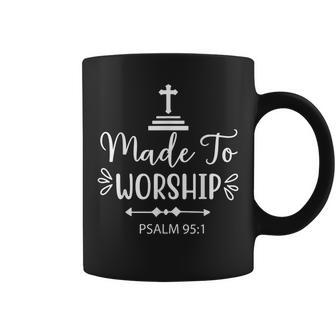 Christian Worship Leader Faith & Praise Psalm Verse Coffee Mug | Mazezy