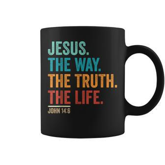 Christian Worship Women Men Kids Jesus The Way Truth Life Coffee Mug | Mazezy
