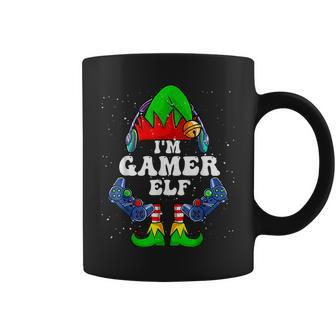 Christmas Gamer Elf Matching Family Group The Gamer Elf Coffee Mug - Thegiftio UK