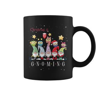 Christmas Is Gnoming God Jul Gnome Tomte Xmas Santa Holiday Coffee Mug | Mazezy