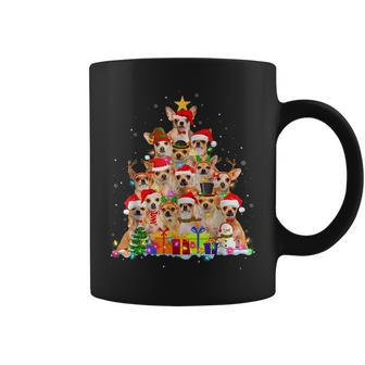 Christmas Pajama Chihuahua Tree Xmas Dog Dad Mom Coffee Mug | Mazezy