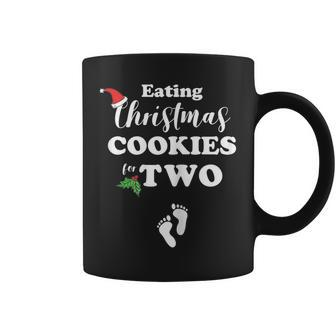 Christmas Pregnancy  Mom To Be Eating Cookies For Two  Gift For Womens Coffee Mug