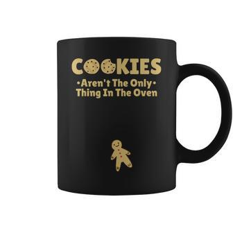 Christmas Pregnant Cookies Arent The Only Thing In The Oven Coffee Mug - Seseable
