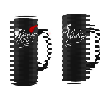Christmas Santa Believe Xmas Christmas July Holiday Funny Coffee Mug | Mazezy