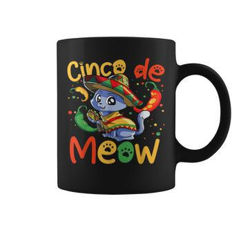 Cinco De Mayo Cinco De Meow Funny Cat Kids Women Gifts Coffee Mug | Mazezy