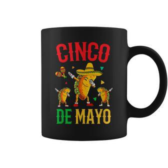 Cinco De Mayo Dabbing Taco Mexican Kids Women Men Coffee Mug | Mazezy