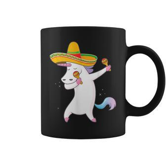 Cinco De Mayo Funny Dabbing Unicorn Kids Women Gifts Coffee Mug | Mazezy