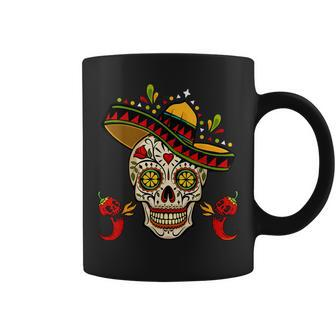 Cinco De Mayo Mexican Fiesta Sugar Skull Cinco De Mayo Coffee Mug - Thegiftio UK