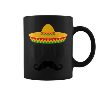 Cinco De Mayo Party Funny Cinco De Mayo Mustache Face Coffee Mug - Thegiftio UK