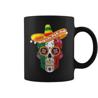 Cinco De Mayo Sugar Mexican Skull Cinco De Mayo Coffee Mug | Mazezy