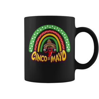 Cinco De Mayo Surprise 5 De Mayo Viva Mexico Sombrero Maraca Coffee Mug | Mazezy