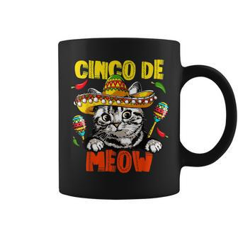 Cinco De Meow Funny 5 De Mayo Cat Mexican Fiesta Cats Lover Coffee Mug | Mazezy