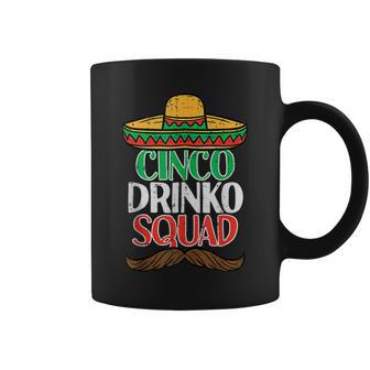 Cinco Drinko Squad Funny Cinco De Mayo Mexican Fiesta Party Coffee Mug | Mazezy