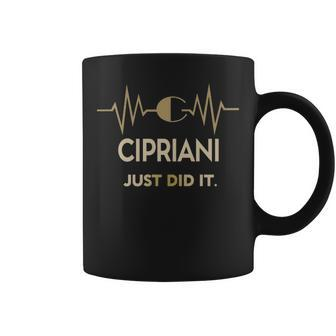 Cipriani Just Did I Personalized Last Name Coffee Mug - Seseable