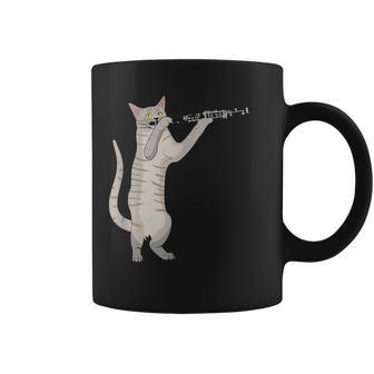 Clarinet Cat Gift Musicians Kitten Lover Funny Coffee Mug - Seseable