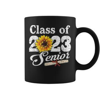 Class Of 2023 Senior High School Graduation Sunflower Gifts Coffee Mug - Seseable