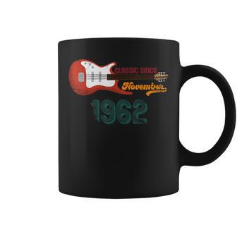 Classic Since November 1962 61 Geburtstag Gitarrenliebhaber Tassen - Seseable